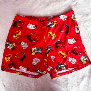NWOT Cat Print Pajama Shorts